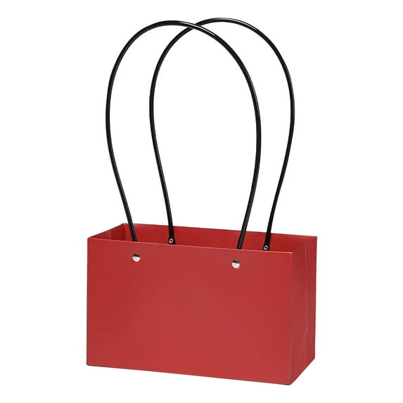 Lilixerw Kraft Flower Gift Bags Bouquet Paper Bags with Handle,Waterproof Bouquet Gift Box Empty Bouquet Bags for Flowers,Rectangle Packaging Wrap Bags,for Valentine's Day Mother's Day Gift