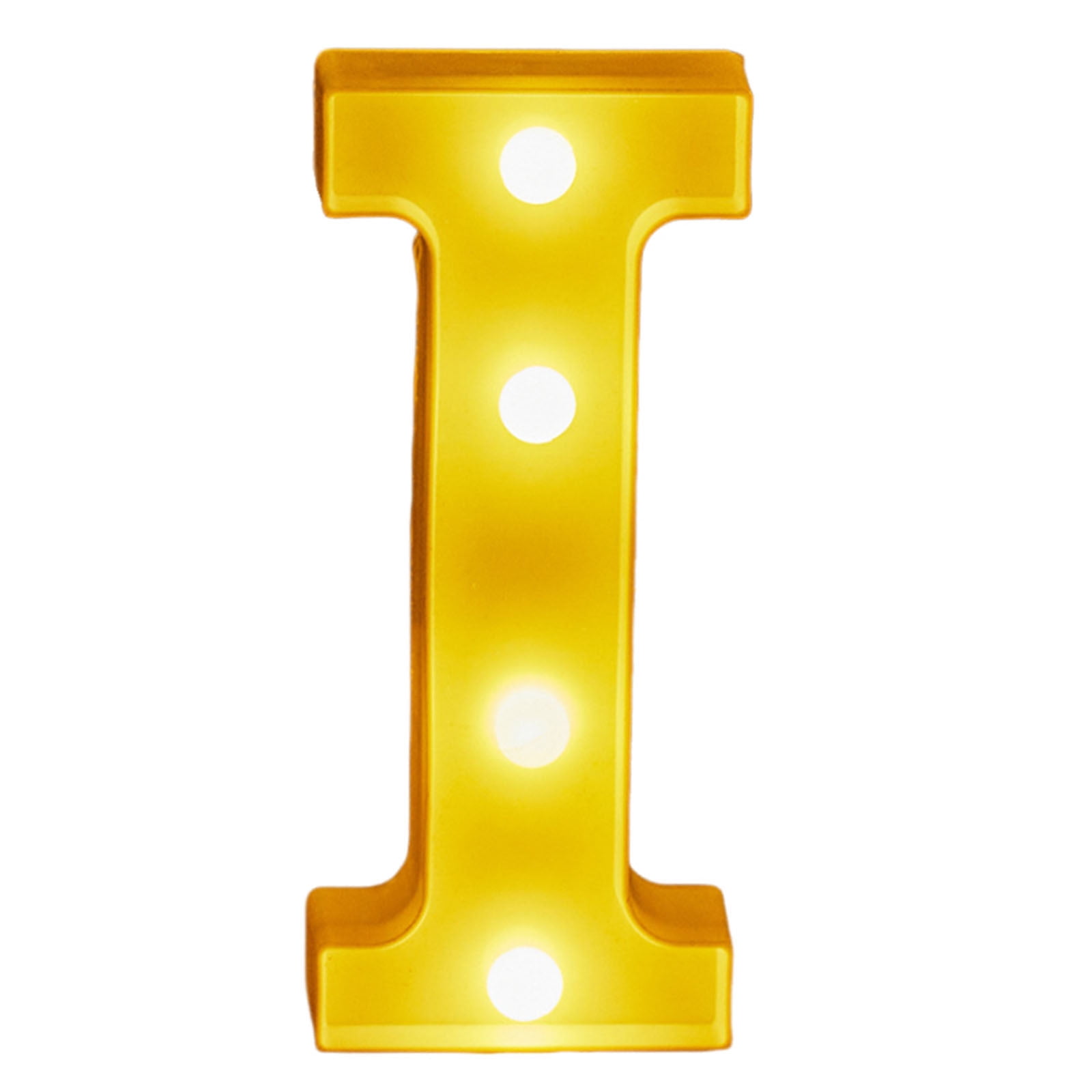 Lilixerw LED Marquee Sign Light Up Letters,Alphabet Light Up Letters Sign,Battery Powered LED Letter Lights,for Night Light Wedding Birthday Party Christmas or Home Decor(Letter I)