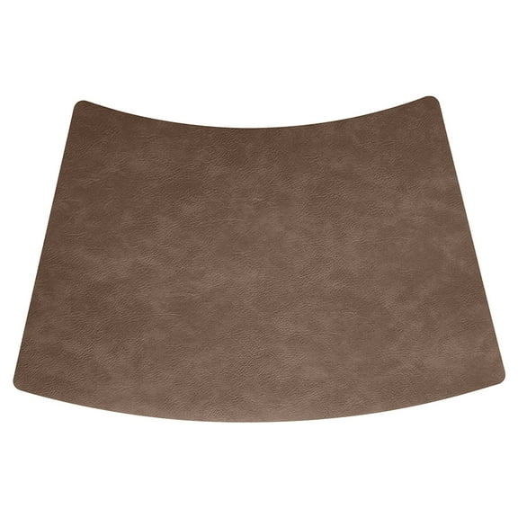 Lilixerw Leather Round Table Washable Placemats,Thick Faux Leather Heat Resistant Wedge Table Placemat,Waterproof Non-Slip Easy to Clean Place Mat,for Kitchen Coffee Dining Room Table
