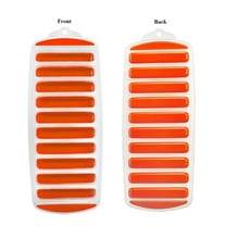 Lilixerw Long Ice Stick Tray Silicone with Lid,Water Bottle Ice Cube Tray,with Easy Push and Pop Out Material,Ideal for Sports and Water Bottles