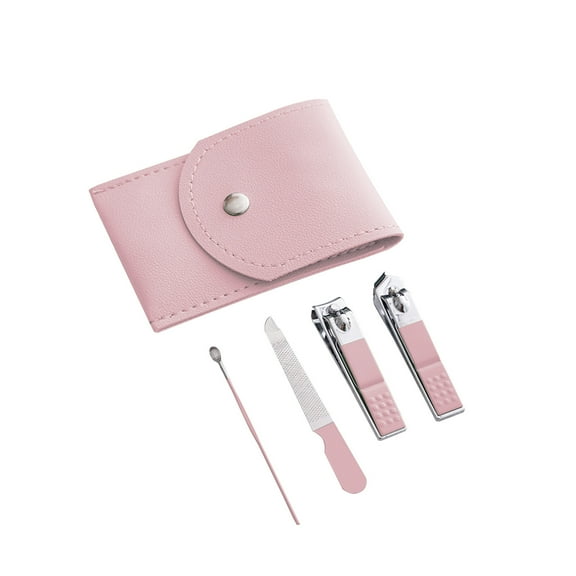 Lilixerw Manicure Set 4 in 1 Nail Clipper Set,Nail Clipper Set Manicure Set,Fingernail & Toenail Clippers,with Ear Cleaner,Suitable for Travel Manicure Kit,Nail Set with Everything Profe