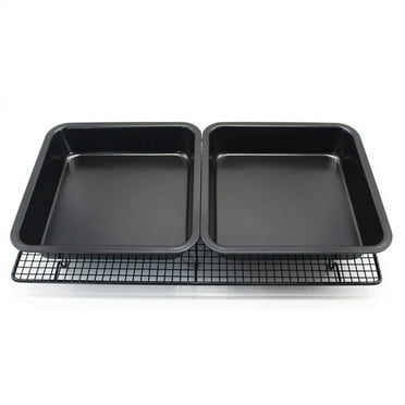 Lilixerw Mini Baking Pan,8 X 8 Inch Square Cake Pan,Bread Pan,Nonstick Heavy Carbon Steel Bakeware,Non-toxic & Easy Clean,for Brownies Lasagna Cakes
