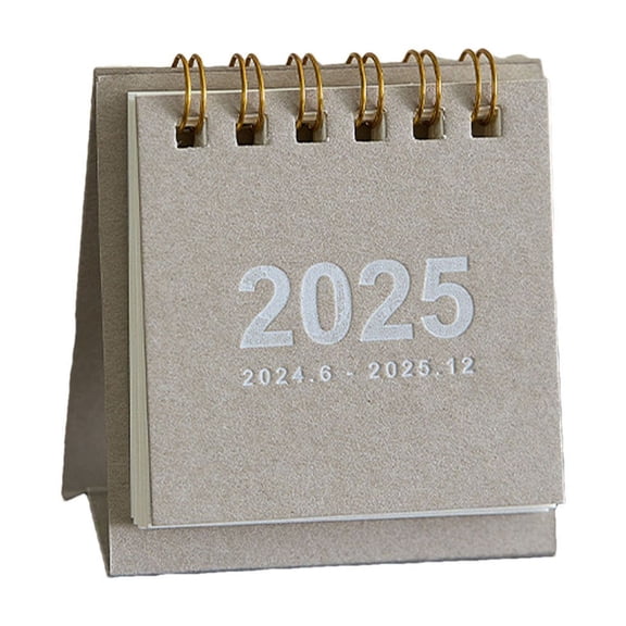 Lilixerw Mini Desk Calendar,from June 2024 to December 2025,Small Standing Calendar Tiny Desk Calendar Standing Flip Desktop Calendar,Gift for Home Office School