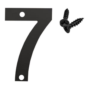 Lilixerw Modern House Numbers for Outside,Large Metal Address Numbers for House,Anti-Rust Floating House Numbers with Nail Kits for Front Door Garden Mailbox,Black Zinc Alloy Style
