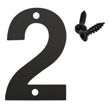 Lilixerw Modern House Numbers for Outside,Large Metal Address Numbers for House,Anti-Rust Floating House Numbers with Nail Kits for Front Door Garden Mailbox,Black Zinc Alloy Style