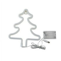 Lilixerw Clearance Neon Christmas Tree Light,Battery/USB Powered Green Christmas Neon Sign,Christmas Room Decor