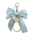 thumbnail image 1 of Lilixerw Clearance Pearl Bow Keychain Wistlet,Bowknot Keychains Wristlet,Tassel Bow-knot Keychain Bow Bag Charm Cute Car Key Ring,for Girls Women, 1 of 5