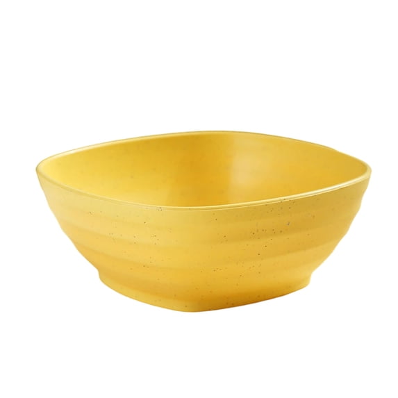 Lilixerw Plastic Cereal Bowls,Square Ramen Bowl Unbreakable and Reusable Light Weight Bowl for Rice Noodle Soup Snack Salad Fruit Dishwasher Safe,Microwave Safe