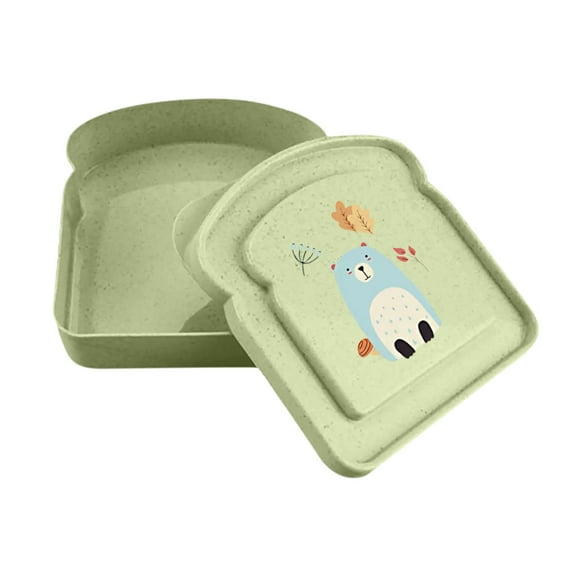 Lilixerw Portable Sandwich Containers for Lunch Boxes,Reusable Sandwich Box Container,Sandwich Holder Bread Container,Microwave & Dishwasher Safe,School,Office,Camping