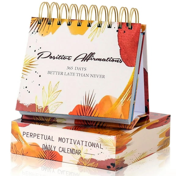 Lilixerw Positivity Motivational Calendar,Inspirational Gifts,Daily Flip Desk Inspirational Quotes to Motivate Yourself & Brighten Your Day,Desk Decor Office Gift for Coworkers