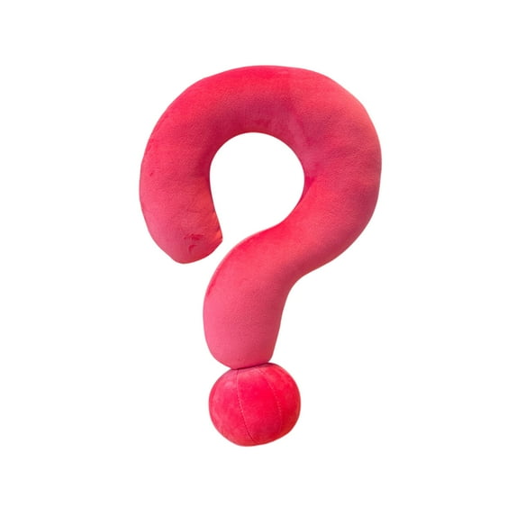 Lilixerw Question Mark Shape Pillow Room Fluffy Back Decorative Pillow Soft Hugging Pillow for Living Room,17.7 inch