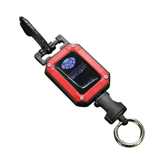 Lilixerw Retractable Keychain,Heavy Duty Carabiner Badge Holder,with Steel Retractable Cord