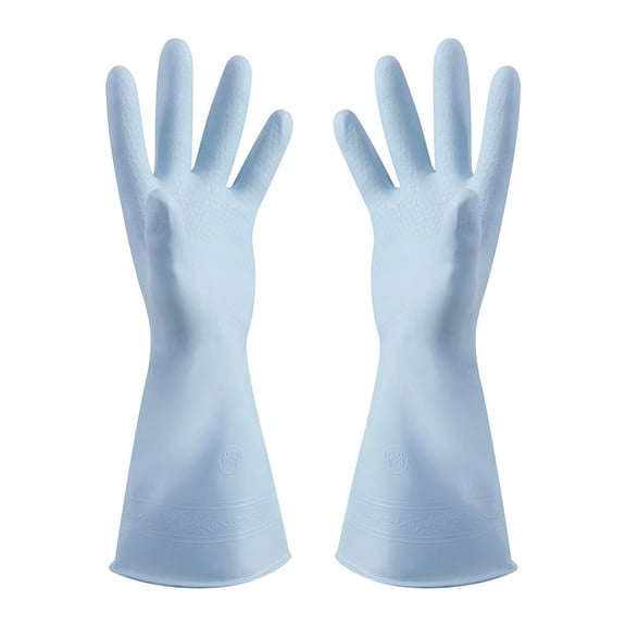 Lilixerw Reusable Waterproof Household Dishwashing Cleaning Rubber Gloves,Non-Slip Kitchen Glove,for Dishes,Household Chores,and Gardening