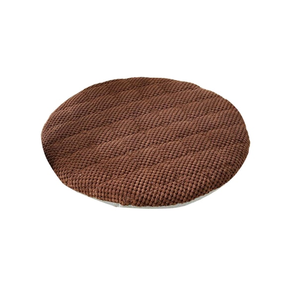 Lilixerw Round Memory Foam Chair Cushion Circle Bar Stool Pad Detachable Chair Seat Cushion with Back Anti Slip Kitchen Dining Chair Pad,11.8 inch