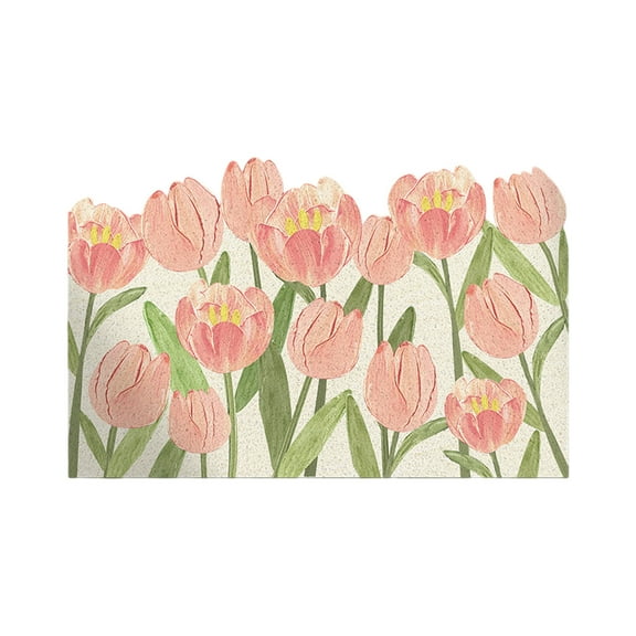 Lilixerw Rugs for Entryway,Floral Indoor Washable Door Mat,Non Slip Rug for Kitchen,Soft,Front Door Throw Rug for Entrance,Bedroom,Kitchen,Bathroom,23.6 x 15.7 inch