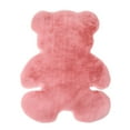 thumbnail image 1 of Lilixerw Small Bear Shaggy Rug,Soft Faux Sheepskin Fur Rug Cute Plush Carpet for Bedroom Room Living Room Floor Home Decor, 1 of 6