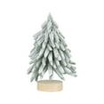 thumbnail image 1 of Lilixerw Tabletop Mini Christmas Tree,Simulated Snow Miniature Pine Christmas Trees with Wooden Base,for Christmas Decor Xmas Party Home Table Craft Decorations, 1 of 6