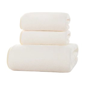 Lilixerw Three Pieces Set of Soft Bath Towels,Soft Linen Luxury Towel Set for Bathroom