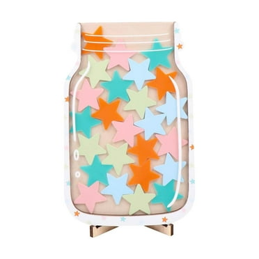 Lilixerw Tokens Star Magnetic Reward Jar,for Classroom Kids Potty Training Chore Chart Toddler Boys Girls Good Behavior Management Tools,Back to School Gifts