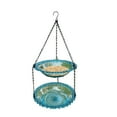 thumbnail image 1 of Lilixerw Two Tier Hanging Bird Feeder for Outdoors,Wild Bird Feeders Tray,Hanging Birdbaths Trays for Outside Garden Backyard Patio, 1 of 6