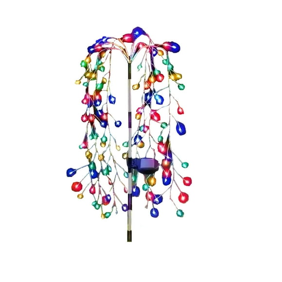 Lilixerw Solar Garden Lights Outdoor,LED Waterproof DIY Solar Decorative Lights,Firecrackers Ground Lights for Yard Pathway Party Decor