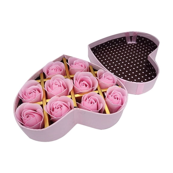 Lilixerw Valentine's Day Heart Shaped Gift Box with Lid,Reusable Heart Box for Present Wrapping and Packaging Valentines Day Decoration