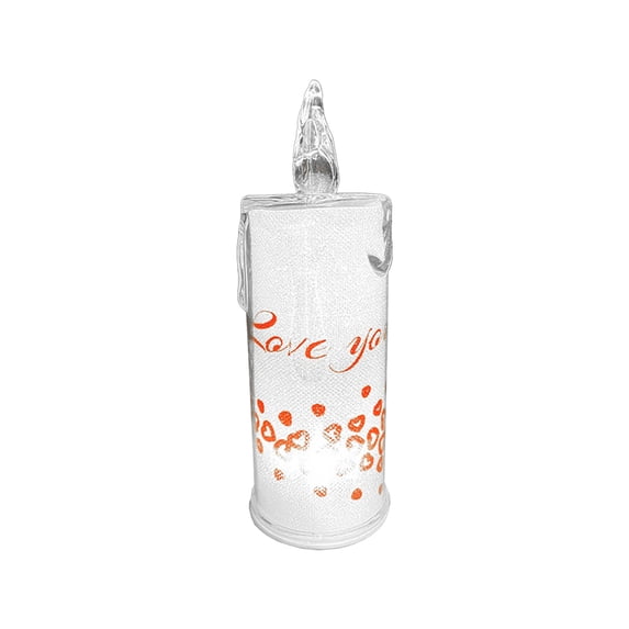 Lilixerw Valentine's Day LED Flameless Candles,Romantic Battery Operated Candle for Valentine's Day Decorations Wedding Centerpieces Decor