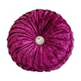 thumbnail image 1 of Lilixerw Velvet Round Throw Pillow Pleated Round Pillow Cushion Decoration for Couch Chair Bed Car,13.7 inch, 1 of 6
