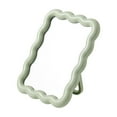 thumbnail image 1 of Lilixerw Wave-Shaped Table Desk Vanity Makeup Mirror,Portable Folding Mirror Cute Travel Make Up Mirror,for Standing Hanging Home Decoration, 1 of 6