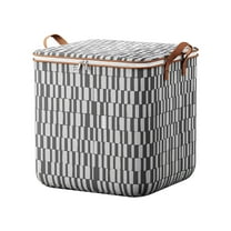 Lilixerw Clothes Storage Bins Box,Foldable Storage Bag Stackable Container Organizer with Handles,Large Capacity for Bedding,Blankets