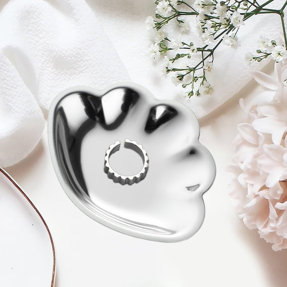 Lilixerw Cloud Shaped Decorative Tray Decoration, Small Catchall for Hair Clips, Pins, Keys, Trinkets on Dresser, Counter, Desk, Nightstand for Home and Office