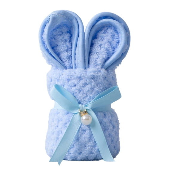 Lilixerw Cute Rabbit Towel,Soft Absorbent Fiber Washcloth for Shower,Gift,Party Favor,Bath,Household Decorative Face Hand Towel,11.8x15.7 Inch,Easter Theme Towel