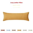 thumbnail image 1 of Lilixerw Decorative Cushion 11.81x27.56 inch, Herringbone Lumbar Bolster Pillow with Insert, Long Bed Throw Pillow for Bedroom, Sofa Decoration, 1 of 7
