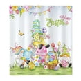 thumbnail image 1 of Lilixerw Easter Cute Gnome Egg Shower Curtain with 12 Hooks,No-Drill Bathroom Decor,Waterproof Polyester Fabric Festive Tubs Curtain,Reinforced Grommets,47.24x70.87 in,Multicolor, 1 of 6
