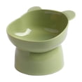 thumbnail image 1 of Lilixerw Elevated Cat Food and Water Bowl,Large Capacity Plastic Pet Dish,Neck Support for Easy Digestion & Whisker Relief,Non-Slip Base Design,5.12 x 5 inch,Green, 1 of 6