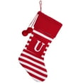 thumbnail image 1 of Lilixerw Embroidered Letter Christmas Stocking,Red White Striped knitted Christmas Decorations Stocking,Festival Supplies,Xmas Tree Fireplace Decor,10.6 x 16.5 x 7.9 inch,(U), 1 of 5