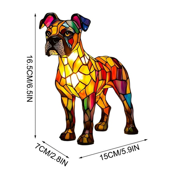 Lilixerw Fashion Dog Night Light,3D Stained Resin Table Lamp for Bedroom Decor,Cute Dog Lover Gift,Birthday Christmas Present,Animal Ornament