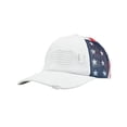 thumbnail image 1 of Lilixerw Flag Pattern Trucker Hat, Distressed Curved Brim Baseball Cap with Embroidery Detail, for Outdoor Gathering and Daily Wear Decoration, 7.08x5.11x3.14 inch, 1 of 6