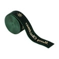 thumbnail image 1 of Lilixerw Flocked Velvet Christmas Ribbon with Gold Pattern Print,78.74In Spring Ribbon,Gift Wrapping,Festive Holiday Decor,0.98In Wide,Green, 1 of 6