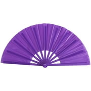 Lilixerw Foldable Hand Fans for Women,13 inch Fashion Fans for Line Dancing,Kung Fu Fans for Festival Dance Hand Held Fan,Purple