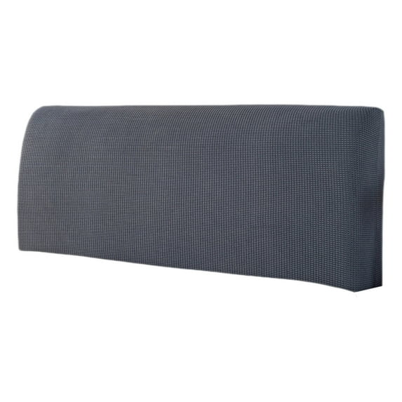 Lilixerw Fully Enclosed Headboard Protector Cover,Elastic Slipcover for Upholstered Bedheads,Dust & Spill Proof,Stretch Washable Fabric Bedding Cover for Large Size Bed,Black,59 Inches