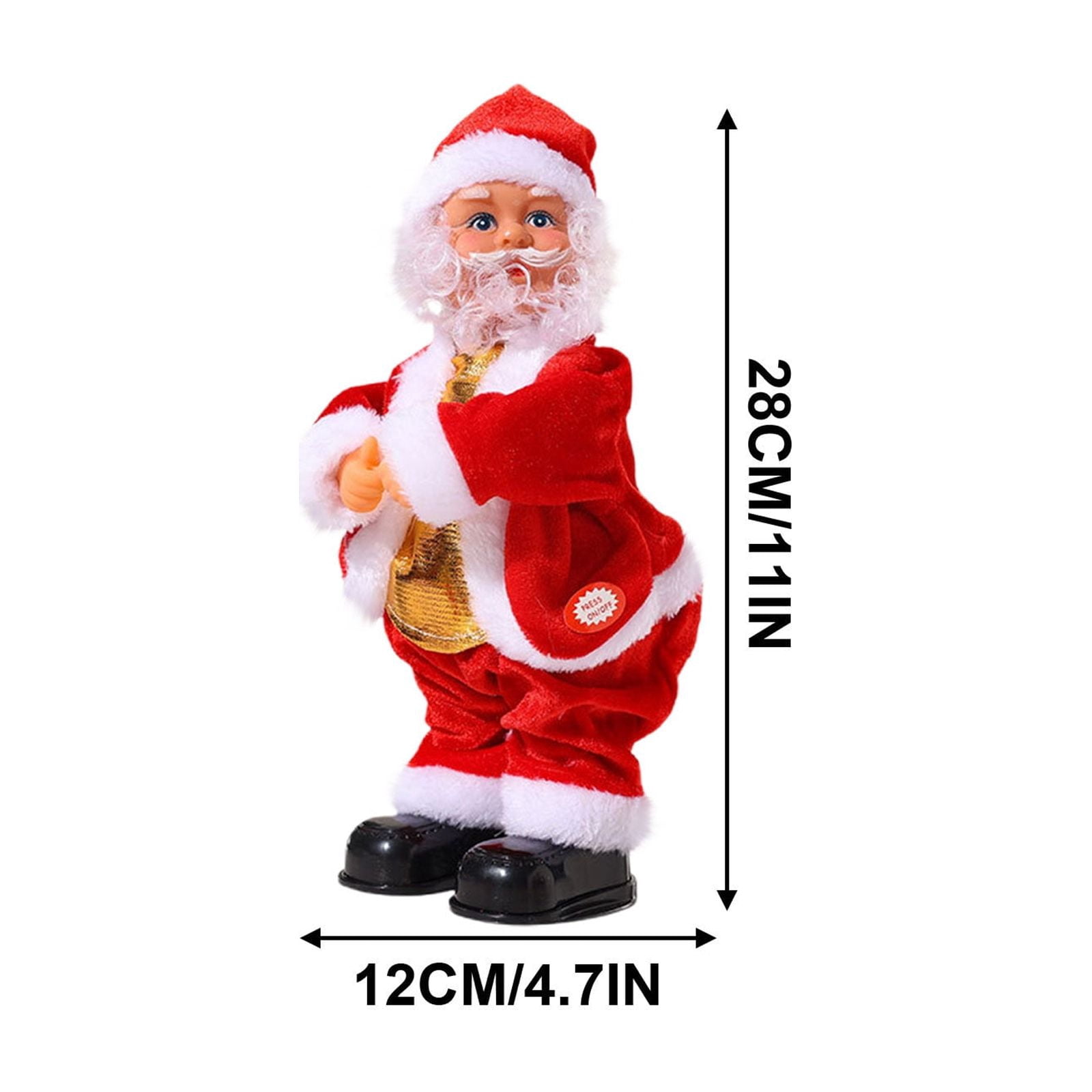 Lilixerw Funny Shaking Santa Claus with Music,Christmas Dancing Decor ...
