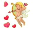 thumbnail image 1 of Lilixerw Glows in The Dark Valentines Day Cupid Pattern Stickers,Romantic Window & Wall Decals,Removable & Waterproof Decor for Doors,Glass,Bedroom,3.94x3.94 Inch, 1 of 6