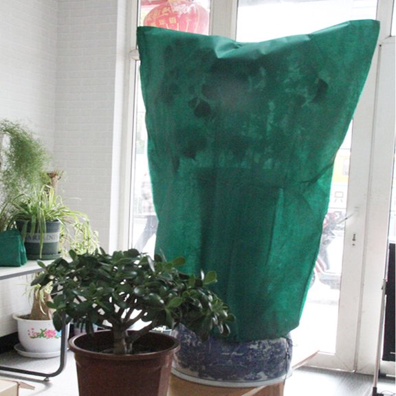 Lilixerw Green Large Tree Frost Cover, Winter Shrub Protection Bag with Drawstring for Garden Patio, 35.43x59.06inch, Winter Home Holiday Decoration