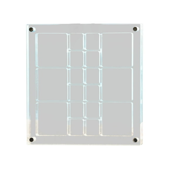 Lilixerw Grids Acrylic Display Box - Clear Shadow Box for Seashell,Rock Collection,Mini Decorative Box Shelf Organizer for Collectors