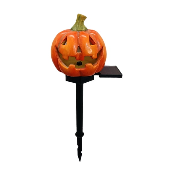 Lilixerw Halloween Decorations Pathway Lights Outdoor,Stake Lights Lantern Pumpkin Lights,for Walkway Garden Lawn Lighting and Decor,Orange