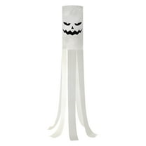 Lilixerw Halloween Ghost Windsock Flag Decorations,White Flying Ghost Wind Socks Flag for Yard Patio Garden Pathway Tree Indoor Outdoor