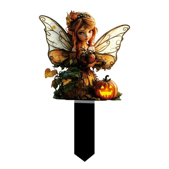 Lilixerw Halloween Pumpkin House Decorations Outdoor,Decorative Garden Stakes,Yard Signs for Outside Garden Lawn Porch Pathway Decorations