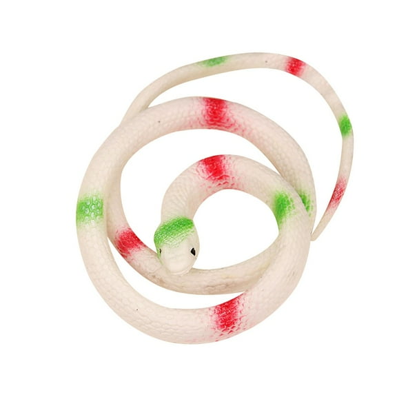 Lilixerw Halloween Snakes Decoration,Realistic Fake Snakes for Garden Props,Party Ornament,White