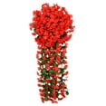 thumbnail image 1 of Lilixerw Hanging Artificial Violet Flowers,Silk Flower Showcase Balcony Decoration Hanging Plant for Home Wedding Garden Yard Indoor Outdoor Decor,Red, 1 of 3